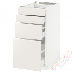 ⭐METOD / MAXIMERA⭐Бывший 4 пт/4шу, белый/Веддинге белый, 40x60 cm⭐ИКЕА-69049867