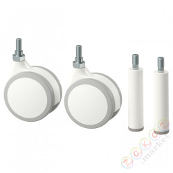 ⭐JONAXEL⭐2 ноги и 2 колики, белый⭐ИКЕА-80419961