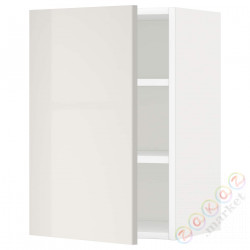 ⭐METOD⭐Навесной шкаф с полками, белый/Ringhult светло-серый, 40x60 cm⭐ИКЕА-19469101