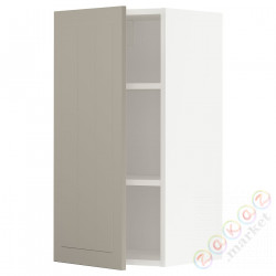 ⭐METOD⭐Навесной шкаф с полками, белый/Stensund бежевый, 40x80 cm⭐ИКЕА-49460825