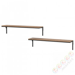 ⭐FJALLBO⭐настенные полки универсалnacja, черный⭐ИКЕА-69338546