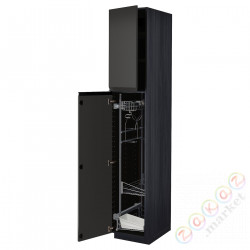 ⭐METOD⭐Высокий шкаф/домашний интерьер, черный/Upplöv матантрацит, 40x60x220 cm⭐ИКЕА-09495539