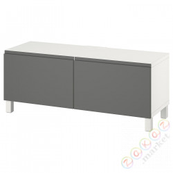 ⭐BESTA⭐Тумба под ТВ с дверь, белый Västerviken/Stubbarp/Серый, 120x42x48 cm⭐ИКЕА-79419453