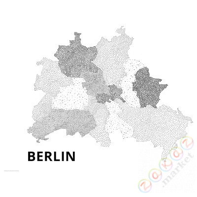 ⭐BILD⭐Плакат, maleńkт.е.точки, Berlin, 70x50 cm⭐ИКЕА-20511806