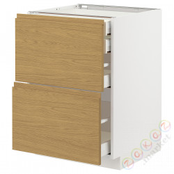 ⭐METOD / MAXIMERA⭐Sсstj 2fr/2n/śr/в шу, белый/Voxtorpподражание. дуб, 60x60 cm⭐ИКЕА-29538095