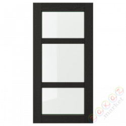 ⭐LERHYTTAN⭐Дверь стаканане, черный морилка, 40x80 cm⭐ИКЕА-60356083