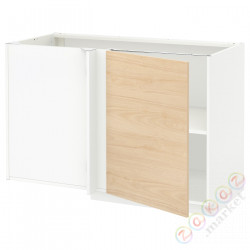 ⭐METOD⭐Угловой напольный шкаф с полкой, белый/Askersund яркий узор ясеня, 128x68 cm⭐ИКЕА-69468750