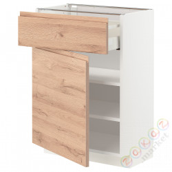 ⭐METOD / MAXIMERA⭐Кабинет stj/дверь, белый/Voxtorpподражание. дуб, 60x37 cm⭐ИКЕА-29457720