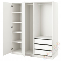 ⭐PAX / VIKANES⭐Гардероб, белый/белый, 175x60x201 cm⭐ИКЕА-89482241