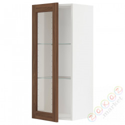 ⭐METOD⭐Шах половина/стакан Drz, белый Enköping/коричневый орех, 40x100 cm⭐ИКЕА-19475116