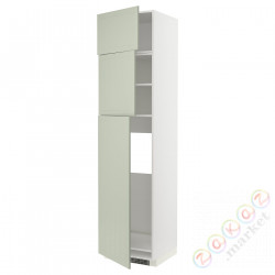 ⭐METOD⭐В ряду из 3 Drz, белый/Stensund светло-зеленый, 60x60x240 cm⭐ИКЕА-59487382