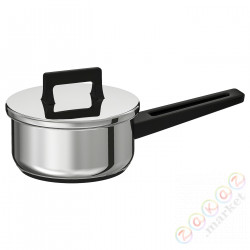 ⭐SNITSIG⭐Кастрюля с крышкой, нержавеющая сталь, 1 l⭐ИКЕА-60129726