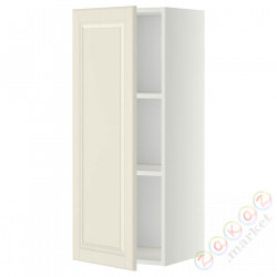 ⭐METOD⭐Навесной шкаф с полками, белый/Bodbyn сливочный, 40x100 cm⭐ИКЕА-49455678