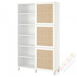 ⭐BESTA⭐Сочетание с дверь, белый Studsviken/белый wyplatана topola, 120x42x202 cm⭐ИКЕА-49421706