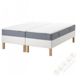 ⭐ESPEVAR/VESTEROY⭐Континентальная кровать, белый/жесткий голубой, 180x200 cm⭐ИКЕА-99389855