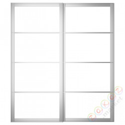 ⭐PAX⭐Корпус Drzв и передача. с гидами, алюминий200x236 cm⭐ИКЕА-60222423