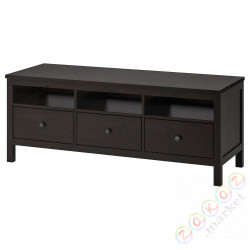 ⭐HEMNES⭐Тумба под ТВ, Черно-коричневый, 148x47x57 cm⭐ИКЕА-50297046