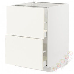 ⭐METOD / MAXIMERA⭐Sсstj 2fr/2в шу, белый/Vallstena белый, 60x60 cm⭐ИКЕА-49507168