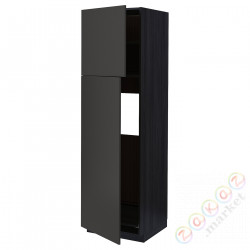 ⭐METOD⭐Shah ic с2 Drz, черный/Nickebo матантрацит, 60x60x200 cm⭐ИКЕА-19497745