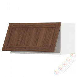 ⭐METOD⭐Навесной шкаф pos, белый Enköping/коричневый орех, 80x40 cm⭐ИКЕА-49475134