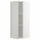 ⭐METOD⭐Навесной шкаф с полками, белый/Lerhyttan светло-серый, 40x100 cm⭐ИКЕА-89463351