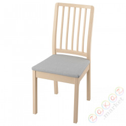 ⭐EKEDALEN⭐Стул, береза/Orrsta светло-серый⭐ИКЕА-00341023