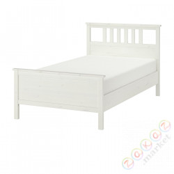 ⭐HEMNES⭐Корпус кровати, белое пятно/Lönset, 120x200 cm⭐ИКЕА-29019565