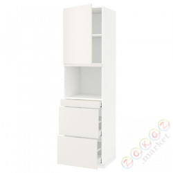 ⭐METOD / MAXIMERA⭐Обувь для микрокомбо дверь/3шу, белый/Веддинге белый, 60x60x220 cm⭐ИКЕА-19460884