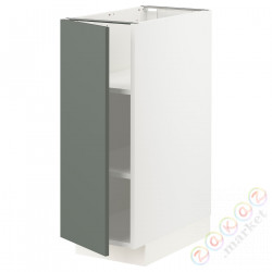 ⭐METOD⭐Кабинет ул./полки, белый/Bodarp серо-зеленый, 30x60 cm⭐ИКЕА-39461887