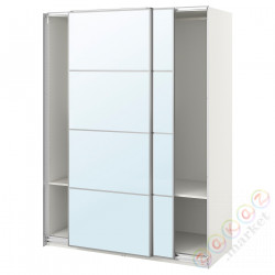 ⭐PAX / AULI⭐Гардероб, белый/зеркало, 150x66x201 cm⭐ИКЕА-69499389