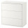 ⭐EKET⭐Кабинет с 3 ящики, белый, 70x35x70 cm⭐ИКЕА-40333969