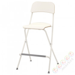 ⭐FRANKLIN⭐Taboret складывание со спинкой, белый/белый, 63 cm⭐ИКЕА-70404875