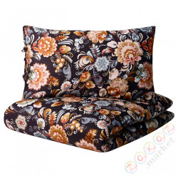 ⭐BRANDESKOV⭐Poszwa na kołdrę i 2 posвызовki, разноцветный/цветочный узор, 200x200/50x60 cm⭐ИКЕА-30520495