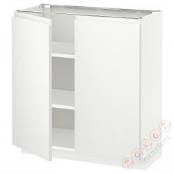 ⭐METOD⭐Кабинет stj/полки/2 дверь, белый/Voxtorpматовый белый, 80x37 cm⭐ИКЕА-39466366