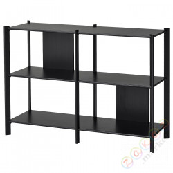 ⭐JATTESTA⭐Книжный шкаф, черный, 120x85 cm⭐ИКЕА-00521905