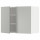 ⭐METOD⭐Навесной шкаф с полками/2 дверь, белый/Havstorp светло-серый, 80x60 cm⭐ИКЕА-29537977