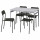 ⭐GRASALA / ADDE⭐Таблица и 4 стулья, Серый Серый/черный, 110 cm⭐ИКЕА-39497259 ⭐GRASALA / ADDE⭐Таблица и 4 стулья, Серый Серый/черный, 110 cm⭐ИКЕА-39497259