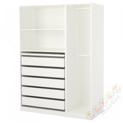 ⭐PAX⭐Гардероб, белый, 150x58x201 cm⭐ИКЕА-89227873