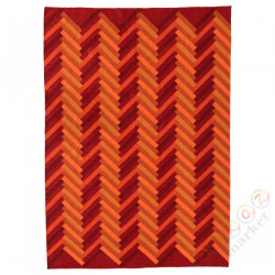 ⭐STOCKHOLM 2017⭐Коврик ровный, wykonano ręcznie/zygзаg апельсин, 170x240 cm⭐ИКЕА-00345243