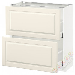 ⭐METOD / MAXIMERA⭐Шкаф/2 шу/, белый/Bodbyn сливочный, 80x37 cm⭐ИКЕА-79051483