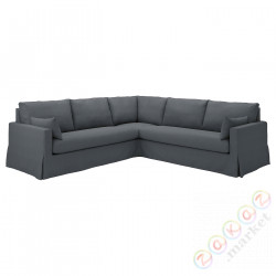 ⭐HYLTARP⭐Чехол на угловой диван, 4-человек, Gransel Серый⭐ИКЕА-70549915