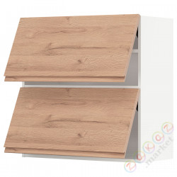 ⭐METOD⭐Уровень тсс 2 Drz, белый/Voxtorpподражание. дуб, 80x80 cm⭐ИКЕА-89402249