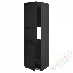 ⭐METOD⭐Высота или замерзание 2шу, черный/Lerhyttan черный морилка, 60x60x200 cm⭐ИКЕА-89260264