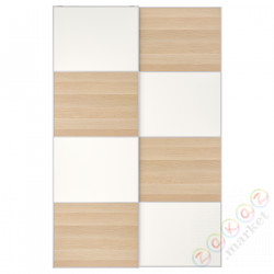 ⭐MEHAMN⭐Drzв и скольжение, 2str/под беленый дуб белый, 150x236 cm⭐ИКЕА-09439770