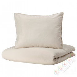 ⭐ANGSLILJA⭐Poszwa na kołdrę i posвызовka, jasny серый-бежевый, 150x200/50x60 cm⭐ИКЕА-10490767