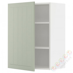 ⭐METOD⭐Навесной шкаф с полками, белый/Stensund светло-зеленый, 60x80 cm⭐ИКЕА-29487251