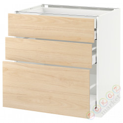 ⭐METOD / MAXIMERA⭐3 пт/2n/śr/в шу, белый/Askersund яркий узор ясеня, 80x60 cm⭐ИКЕА-69215833