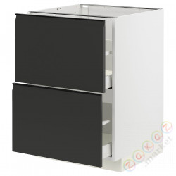 ⭐METOD / MAXIMERA⭐Sсstj 2fr/2в шу, белый/Upplöv матантрацит, 60x60 cm⭐ИКЕА-79493527