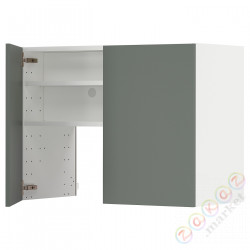 ⭐METOD⭐Шкаф okaнадa сполка/Drzс упражнениями, белый/Bodarp серо-зеленый, 80x60 cm⭐ИКЕА-69504395