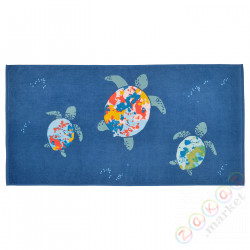 ⭐BLAVINGAD⭐Ręcznik kąpielowy, шаблон черепахаia/темно-синий, 70x140 cm⭐ИКЕА-60534066